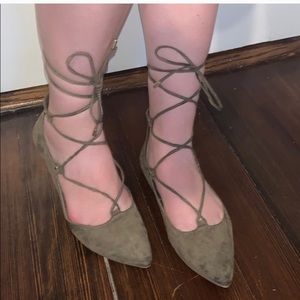 SOLD ELSEWHERE Old Navy lace-up pointed flats
